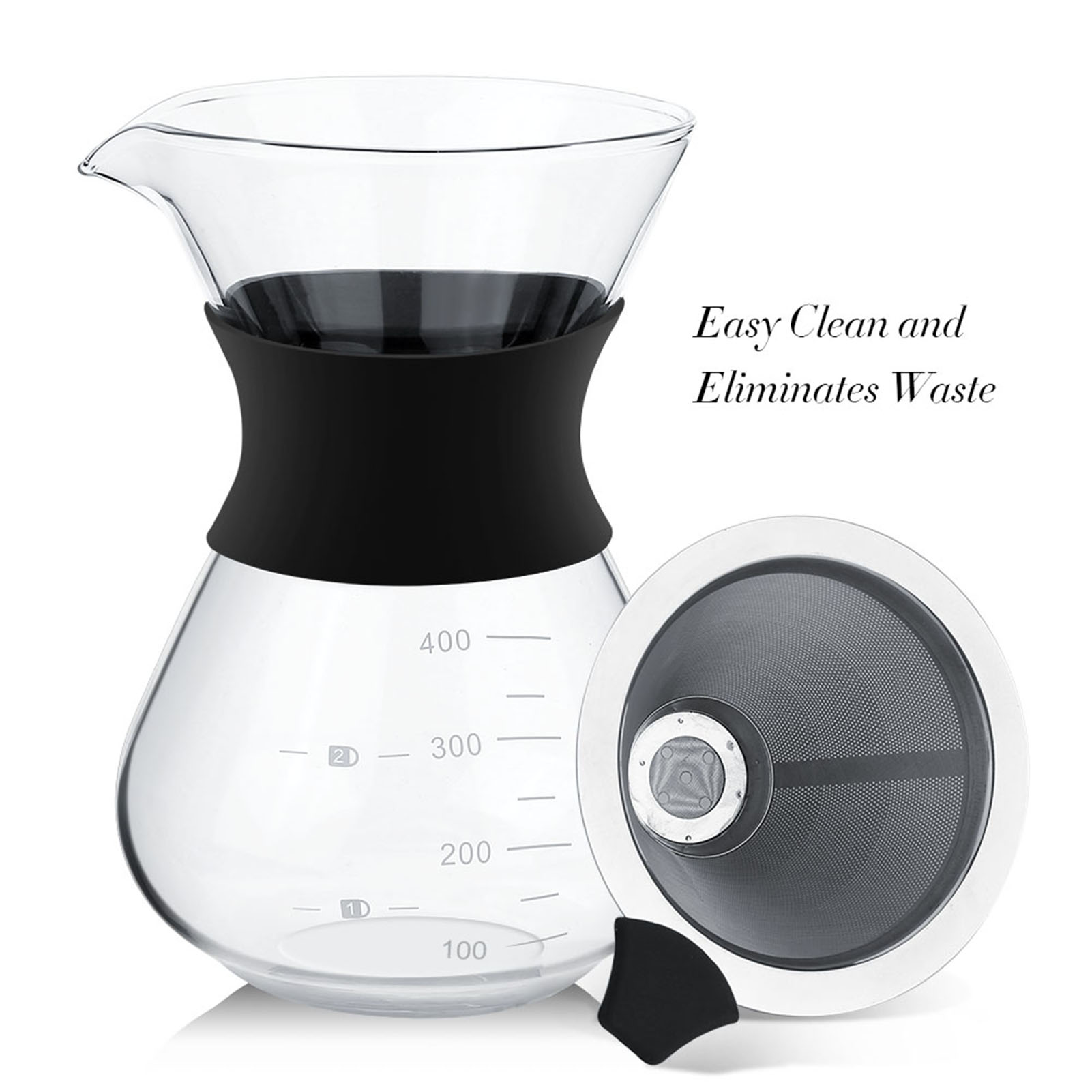 Coffee Equipment Pour Over - 400ml Manual Pour Over Coffee Maker