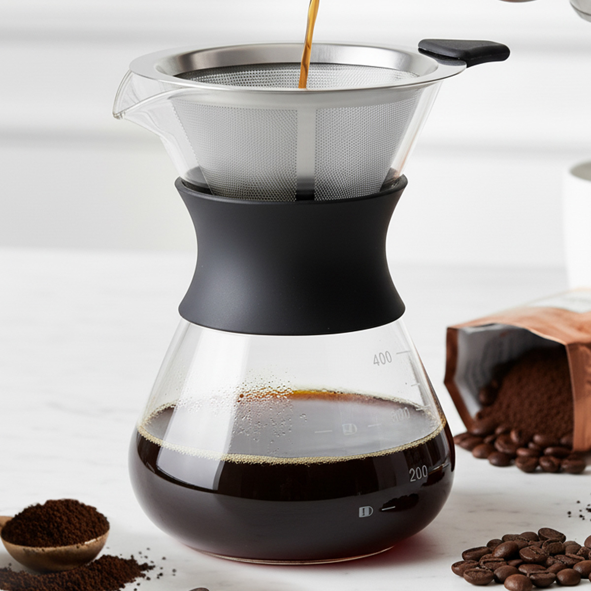Leeseph Glass Pour Over Coffee - Coffee Equipment Pour Over review and price