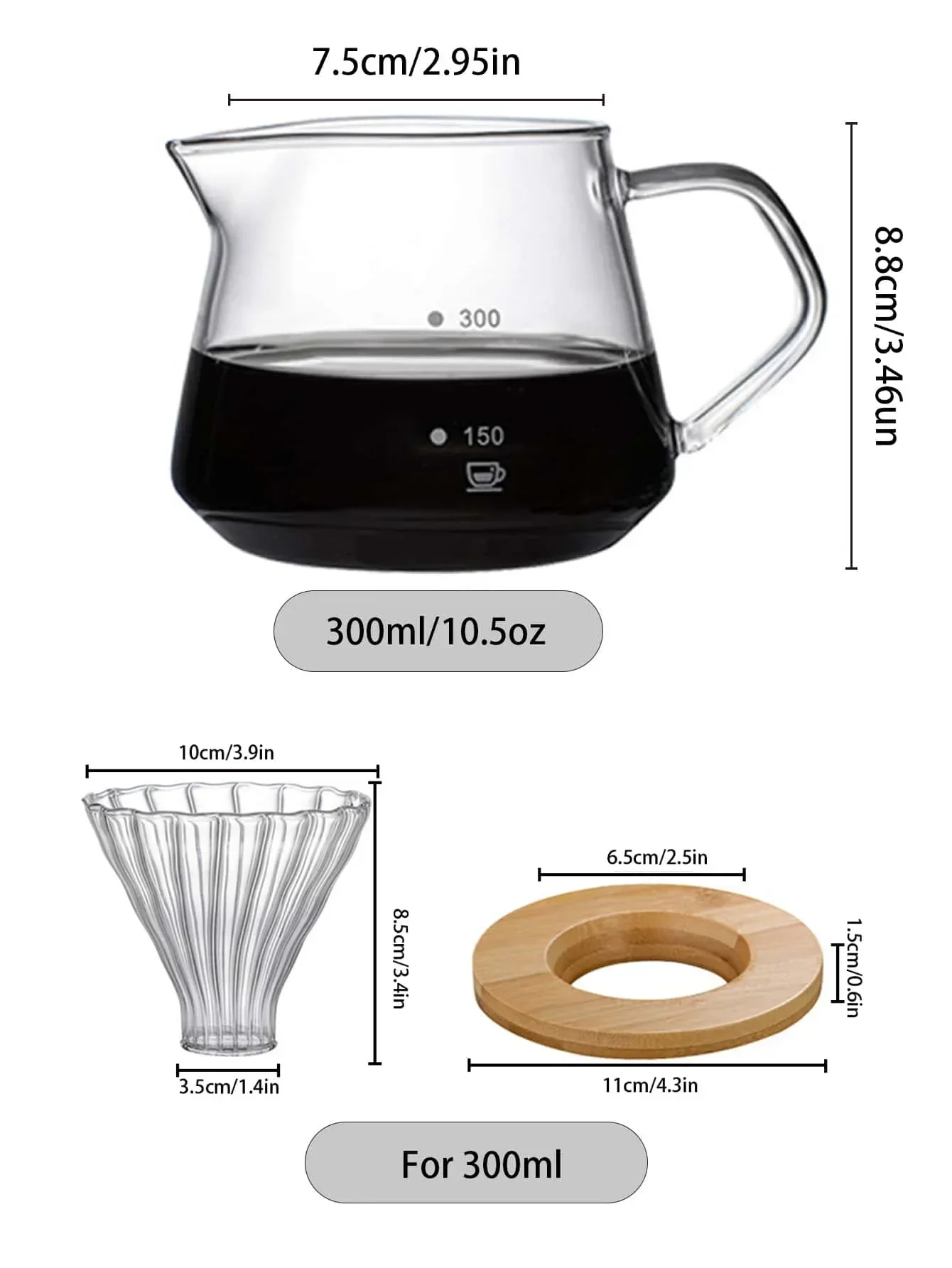 Punana 600ml Pour Over Coffee  - Coffee Equipment Pour Over review and price